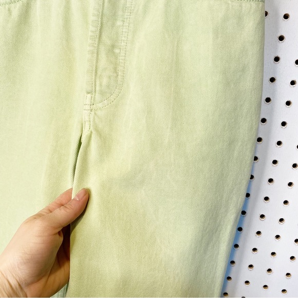 ASOS design | Mid Rise '90's' Straight Leg Jeans in Lime Sz. 25 - Picture 5 of 10